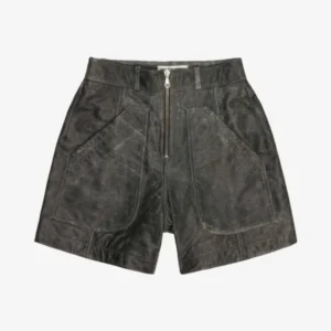 CB CRACKED LEATHER SHORTS