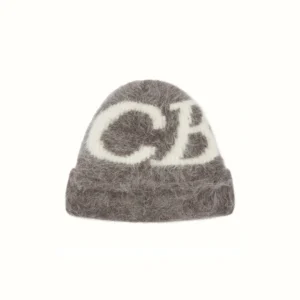 Cole Buxton Alpaca Knit Brown Beanie