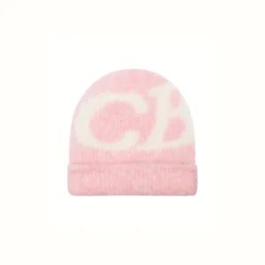 Cole Buxton Alpaca Knit Pink Beanie