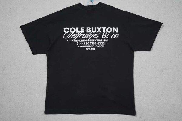 Cole Buxton Basic Logo Black Shirt