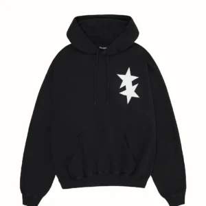 Cole Buxton CB Heavyweight Cropped Logo Black Hoodie