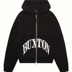 Cole Buxton CB Heavyweight Cropped Logo Zip Hoodie