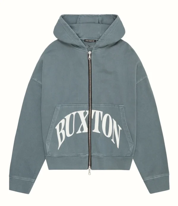 Cole Buxton CB International Zipper Blue Hoodie