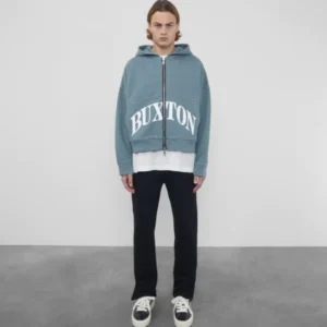 Cole Buxton CB International Zipper Blue Hoodie