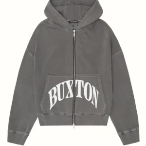 Cole Buxton CB International Zipper Brown Hoodie