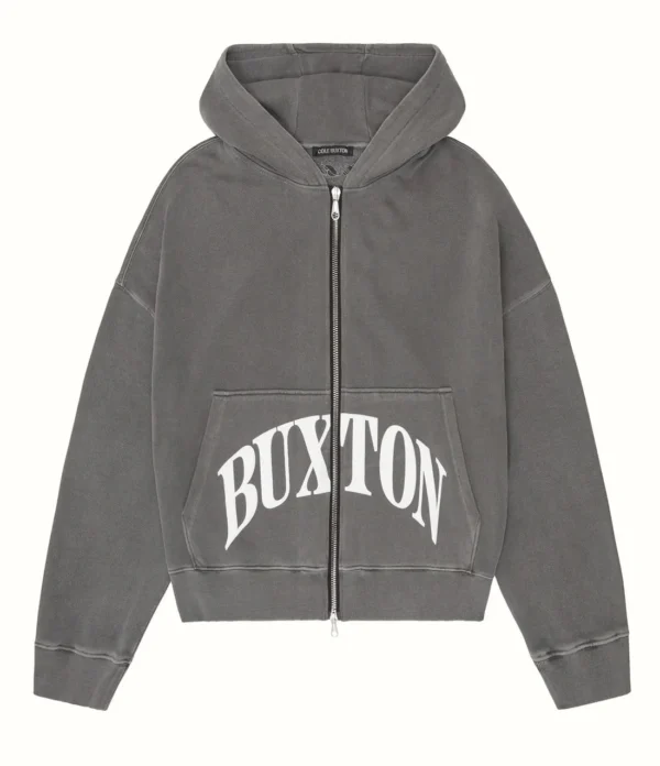 Cole Buxton CB International Zipper Brown Hoodie