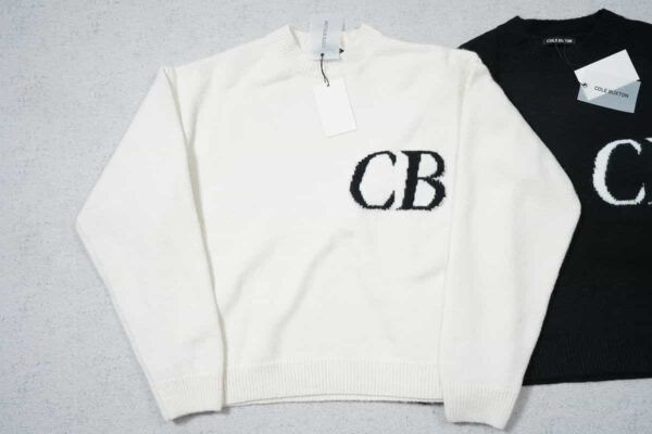 Cole Buxton CB Logo White Sweatshirt