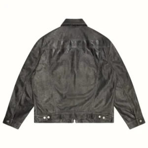 Cole Buxton Cb Cracked Leather Trucker