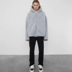 Cole Buxton Cb Hooded Shearling Jacket