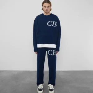 Cole Buxton Cb Logo Knit Black Pants