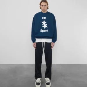 Cole Buxton Cb Sport Blue Sweatshirt